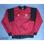 1987 Inaugural Rugby World Cup Official England Squad issue training top: Made by Nike, maroon