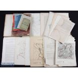 1880-1950 Ordnance Survey Maps OS Maps and other maps most are flat sheets 1" with noted items of