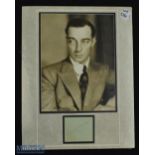 Buster Keaton Autograph Page, mounted signature under period Metro Goldwyn Mayer photograph, ready