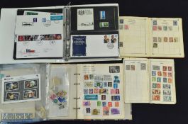 Stamp Collection to include British FDC-(#50) 3 world albums and loose stamps,