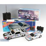Two Boxed Large-Scale Radio-Controlled Cars Reel Mercedes 450 SLC in grey colour with racing
