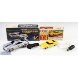 Two Boxed Remote Controlled Cars Bandai Air Control AMX battery operated car, no.7557, plus Rojo