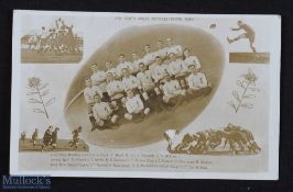 Very rare 1907 NSW Rugby Photo Postcard: New South Wales representative team 1907, depicting a squad