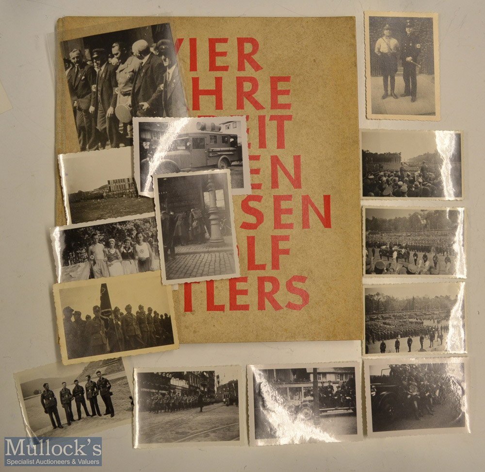 1937 Four Years of Motorway Construction Book by A Hitler, some of them showing the opening of the