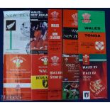 1963-1999 Wales v New Zealand etc Rugby Programme Selection (10): To inc the All Black clashes of