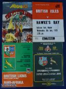 1980-1989 British & I Lions Rugby Programmes (4): 1980 v S Africa 1st & 3rd Tests, Cape Town &