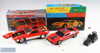 Two Large Scale Boxed Cars inc Joustra Supertune Electronic Porsche 928, appears overall good,