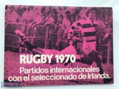 V Rare Ireland in Argentina 1970 Rugby Programme: Another very hard to locate gem, a tour match