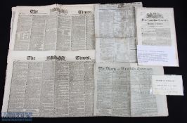 Newspapers - Napoleonic Wars - Battle of Waterloo - The London Gazette 19 Jul 1817, containing