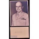 WWII James 'Jimmy' Doolittle (1896-1993) Autograph Page American World War II veteran and leader