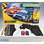 Scalextric Rally Sport Slot Car Racing Set with Subaru Impreza and Mitsubishi Evo 8 (spoiler