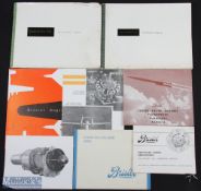 8x The Bristol Aeroplane Co Brochures Catalogues to include air cooled radial aero-engines,