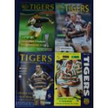 1997-2001 Leicester Heineken Cup Rugby Programmes (4): European action for the Tigers, glossy issues