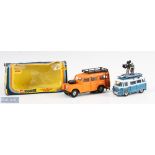 Corgi Toys Diecast Commer Bus 2500 Series Camera Van in blue and white body with blue interior