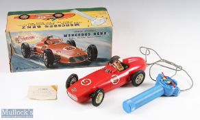 Hong Kong Battery-Operated Remote-Controlled Mercedes Benz Racing Car 14" model with red body and