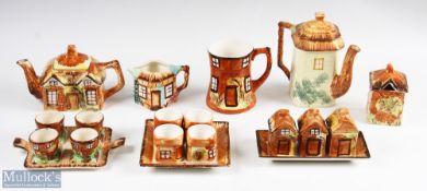 Quantity of Cottage Ware by Price Kensington & Keele St Pottery to include teapot, coffee pot, egg