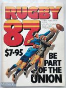 Scarce Rugby 87 NSW, Be Part of the Union: Official 1987 publication of the NSW Rugby Union, very