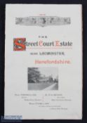 Herefordshire - large scale printed sales particulars for the sale of the Street Court Estate near