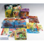 Selection of Assorted Toy Figures (11) inc Mattel Flintstones Yabba-Dabba-Doo Fred in original