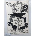 Grand Chelem', French Rugby Caricature Postcard: Commemorating their first 3 Grand Slams with