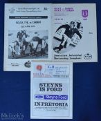 1979 Cardiff in S Africa Rugby Programmes (3): Three scarce issues from Cardiff's SA tour, v SE