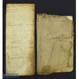 1761 Brandy Merchants Account all inscribed by hand, with a ledger for account of John Bacon, some
