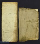 1761 Brandy Merchants Account all inscribed by hand, with a ledger for account of John Bacon, some