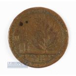 Bath Token 1794 - Halfpenny by John Jelly. Obverse: View of the Botanical Gardens. Reverse: View