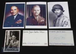 American Military Autographs - featuring Matwell D Taylor (1901-1987) signed photograph, Lt Gen