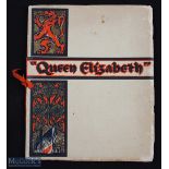 c1938 Cunard White Star Launch Brochure for the Queen Elizbeth from Clydebank yard of John Brown &