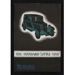 he Standard Little Nine 1932 Brochure - 8 page brochure with three illustrations of this car for £