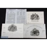 Insurance Certificates (4) - includes 1841 York & London Assurance Co, 1807 County Fire Office, 1836