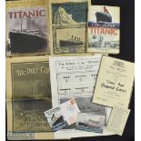 Titanic Ephemera - to include an Eva Hart 80th Anniversary Titanic Postcard, 2x Postcards, 1912