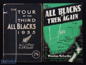 1935/1949 All Blacks Rugby Tour Books (2): A pair of paperbacks of tour memories, "The Third Tour of