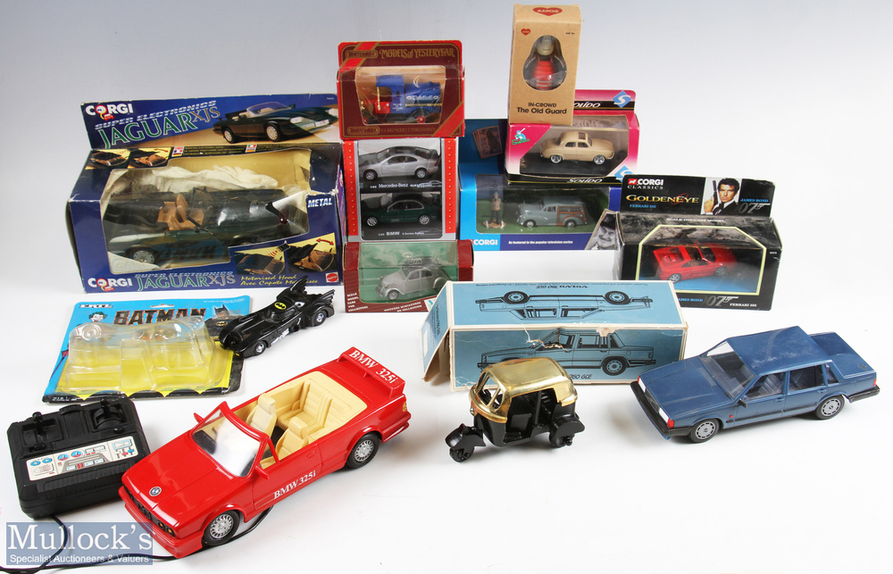 Assorted Model and Diecast Cars inc Corgi super electronics Jaguar XJS, Heartbeat Morris Minor