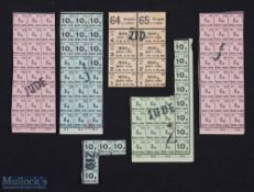 Jewish Marked Ration Tokens - a set of ration tokens, issued in dual language format (German and