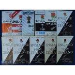 1954-1983 England v New Zealand and Other Nations Rugby programmes (11): Seven All Black issues from
