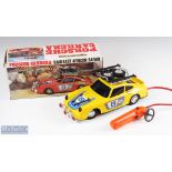 Reel Porsche Carrera Raid East African Safari Battery Operated Remote Controlled Car with yellow