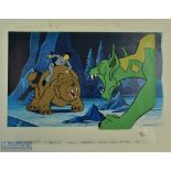 c1976 Star Trek Filmation Norway Animation Cel Background Production art, this is an original