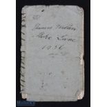 Manuscript accounts book - an early 19th c shoemaker fascinating manuscript accounts book kept by