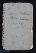 Manuscript accounts book - an early 19th c shoemaker fascinating manuscript accounts book kept by