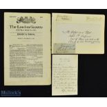 Crimea - Autograph Military - Lord Raglan Commander in Chief at Crimea autograph letter signed '