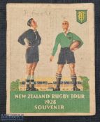 Rare 1928 NZ Rugby Tour to S Africa 1928: Very desirable, detailed and attractive souvenir booklet