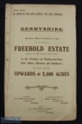 Derbyshire, The Stanhope Estates 1912 - a large and extensive Sale Catalogue of a Freehold Estate in
