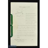 Signed Royal Appointment - Queen (Mary of Teck) and Edward VII Signed appointment - dated Jan