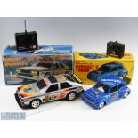 2 Large Scale Radio Shack Radio Controlled Cars Audi Quattro rally car, no. 60-4058a, and a