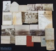 WWI - fine group of five autograph letters written by an officer from the front, making a number