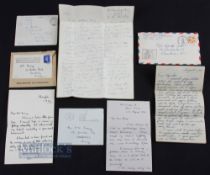 4x WW11 Original Interesting Letters by British Officers and an American Soldier, a condolence