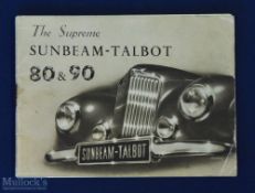 The Supreme Sunbeam-Talbot March 1948 Page Catalogue - A 28 page catalogue with 15 illustrations