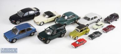 Diecast Toy Car Models a mixed lot to include 4 Vanguard models, UT BMW 3er, Corgi MGB, Mnichamps